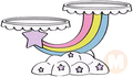 Rainbow Cake stand
