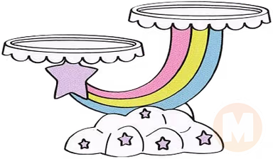 Rainbow Cake stand