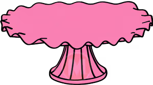 cake stand pink