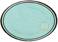 oval plate (blue)
