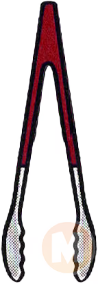Red handle tongs
