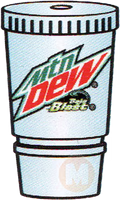 Mountain dew Baja blast cup