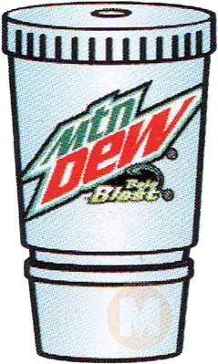Mountain dew Baja blast cup