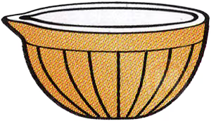 Gold mixing bowl