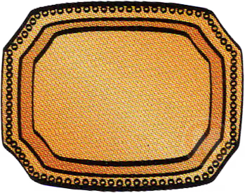 Gold tray