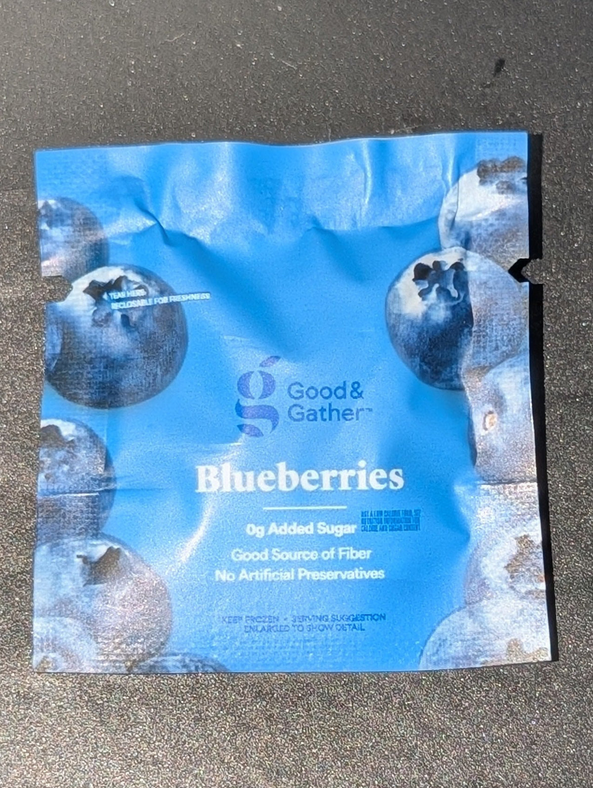Blueberries in a bag