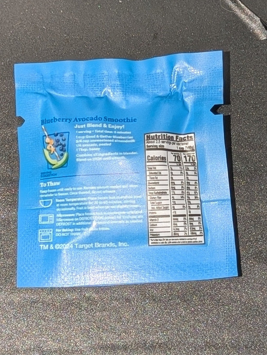 Blueberries in a bag
